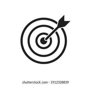 Target Icon Vector Logo Design Illustration