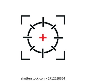 Target icon vector logo design illustration