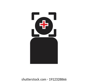 Ilustración del diseño del logotipo del vector de icono de destino