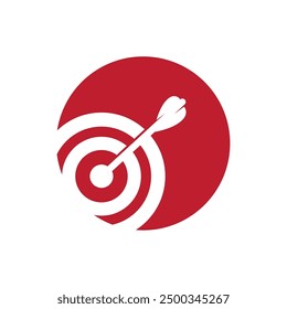 Target icon vector logo design illustration