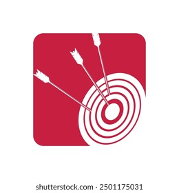 Target icon vector logo design illustration