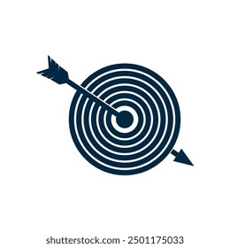Ilustración de diseño de logotipo de Vector de icono de destino