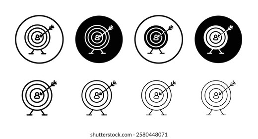 Target icon Vector logo outline