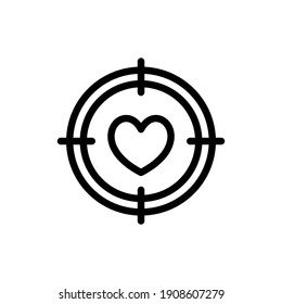 Target icon in vector. Logotype