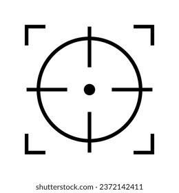 Target icon vector on trendy design
