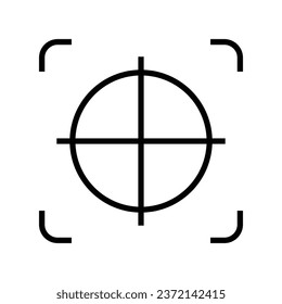 Target icon vector on trendy design