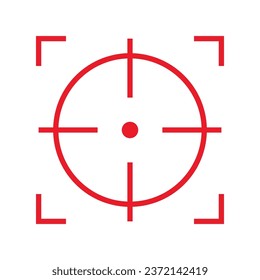 Vector de icono de destino en diseño de moda