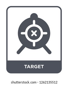 target icon vector on white background, target trendy filled icons from Strategy collection, target simple element illustration
