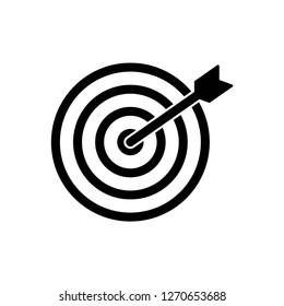 target icon vector, on white background editable eps10