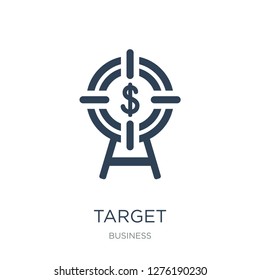 target icon vector on white background, target trendy filled icons from Business collection, target vector illustration