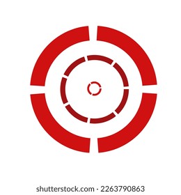 target icon vector on white background 