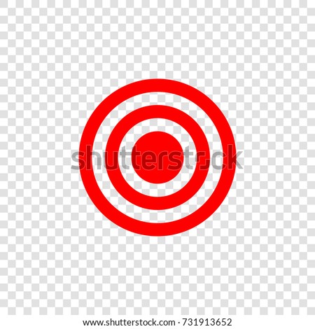 Target Icon Vector Red Flat Icon Stock Vector (Royalty Free) 731913652 ...