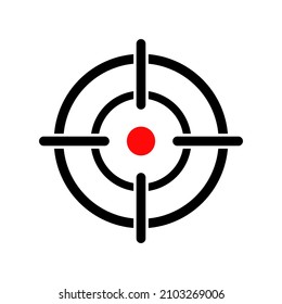 Vector de icono de destino. Captura de pantalla con el vector de icono de destino. Apunta a la pizarra.