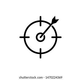 Target icon vector sign illustration
