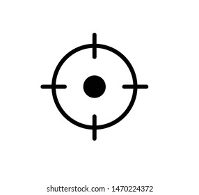 Target icon vector sign illustration