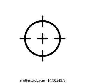 Target icon vector sign illustration