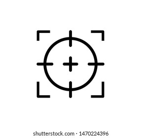 Target icon vector sign illustration