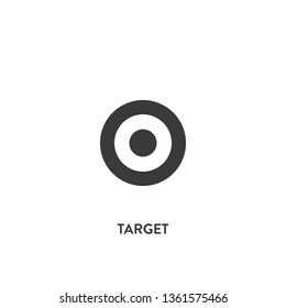 target icon vector. target sign on white background. target icon for web and app