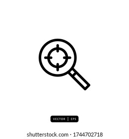 Target Icon Vector - Sign or Symbol