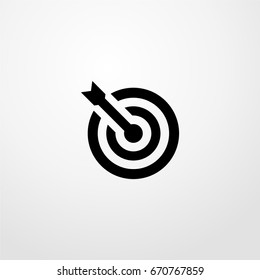 target icon. vector sign symbol on white background