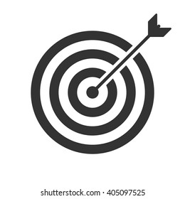 Target icon vector, solid illustration, pictogram isolated on white
