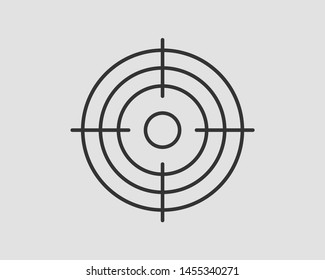Target icon vector sport win symbol