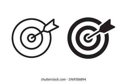 Target icon vector. Target symbol vector