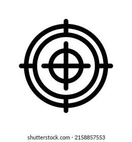 Design-Illustration des Zielsymbols für Vektorsymbol