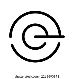 Design-Illustration des Zielsymbols für Vektorsymbol