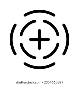 Ilustración de diseño de símbolos vectores de iconos de destino