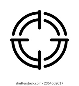 Target Icon Vector Symbol Design Illustration