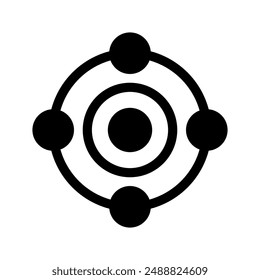 Target Icon Vector Symbol Design Illustration