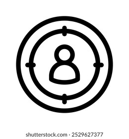 Target Icon Vector Symbol Design Illustration