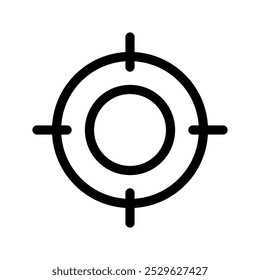 Target Icon Vector Symbol Design Illustration