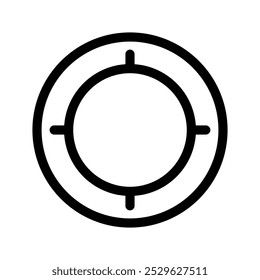 Ilustração de design de símbolo de vetor de ícone de destino