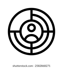 Target Icon Vector Symbol Design Illustration
