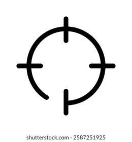 Target Icon Vector Symbol Design Illustration