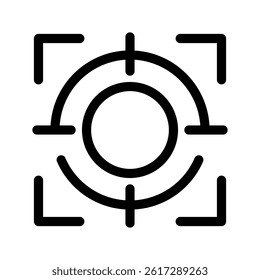 Target Icon Vector Symbol Design Illustration