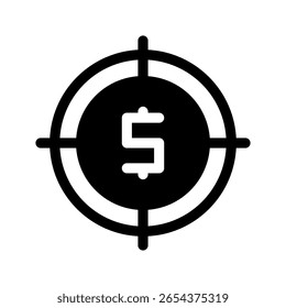 Ilustración de diseño de símbolo de Vector de icono de destino