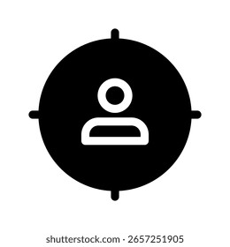 Ilustração de design de símbolo de vetor de ícone de destino