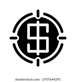 Ilustración de diseño de símbolo de Vector de icono de destino