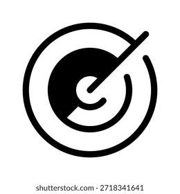Ilustración de diseño de símbolo de Vector de icono de destino
