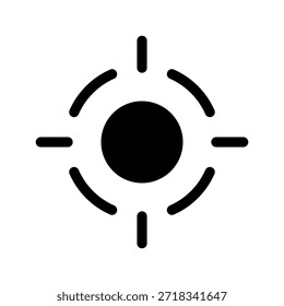 Ilustración de diseño de símbolo de Vector de icono de destino