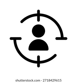 Ilustración de diseño de símbolo de Vector de icono de destino