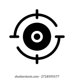 Ilustración de diseño de símbolo de Vector de icono de destino