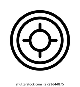 Target Icon Vector Symbol Design Illustration