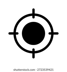 Ilustración de diseño de símbolo de Vector de icono de destino