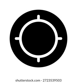 Ilustración de diseño de símbolo de Vector de icono de destino