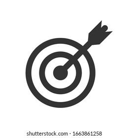 Target icon vector symbol logo illustration EPS 10