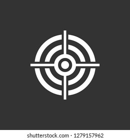 Target icon vector. symbol for web site Computer and mobile vector.
